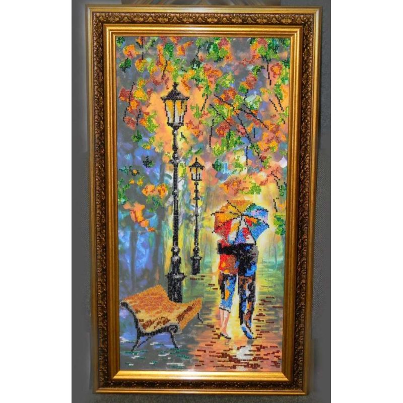 Bead Embroidery Kit on Art Canvas "Colour mood"