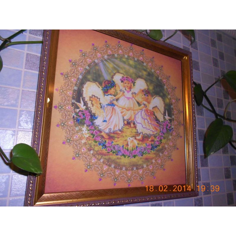 Bead Embroidery Kit on Art Canvas "Fairy-tale"
