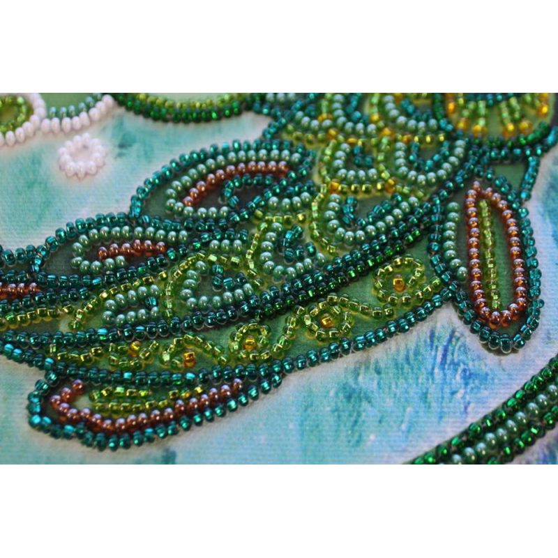 Bead Embroidery Kit on Art Canvas "Pisces"