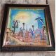 Bead Embroidery Pattern on Art Canvas "The Keeper of Dreams"