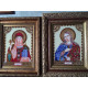 Icon Bead Embroidery Pattern on Art Canvas "St. Marina"