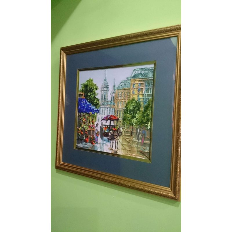 Bead Embroidery Pattern on Art Canvas "The Journey"