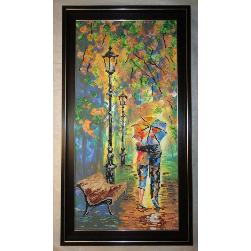 Bead Embroidery Kit on Art Canvas "Colour mood"