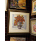 Bead Embroidery Pattern on Art Canvas "Carpathian flowers"