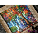 Bead Embroidery Pattern on Art Canvas "Evening Promenade"