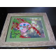 Bead Embroidery Kit on Art Canvas "In the garden – 2"