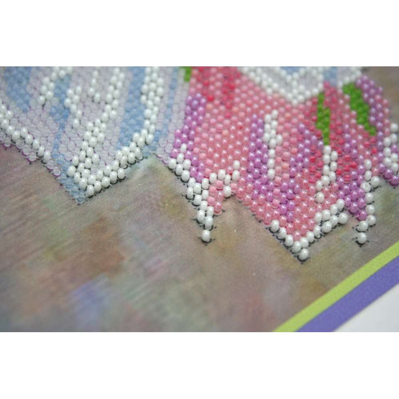 Bead Embroidery Kit on Art Canvas "Spring Lyrics"