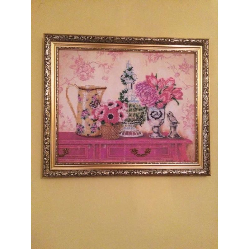 Bead Embroidery Kit on Art Canvas "Provence – 2"