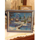 Bead Embroidery Kit on Art Canvas "Country evenings"