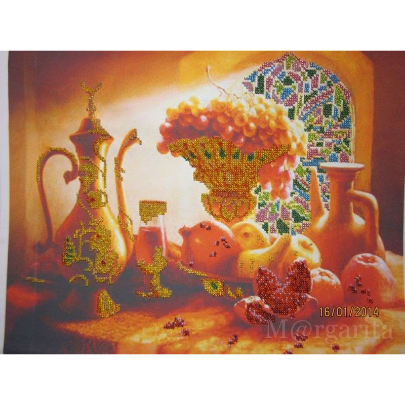 Bead Embroidery Kit on Art Canvas "Arjuna"