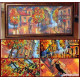 Bead Embroidery Kit on Art Canvas "October colours"