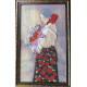 Bead Embroidery Kit on Art Canvas "Marcela"