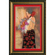 Bead Embroidery Kit on Art Canvas "Marcela"