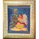 Bead Embroidery Pattern on Art Canvas "The Christmas Star"