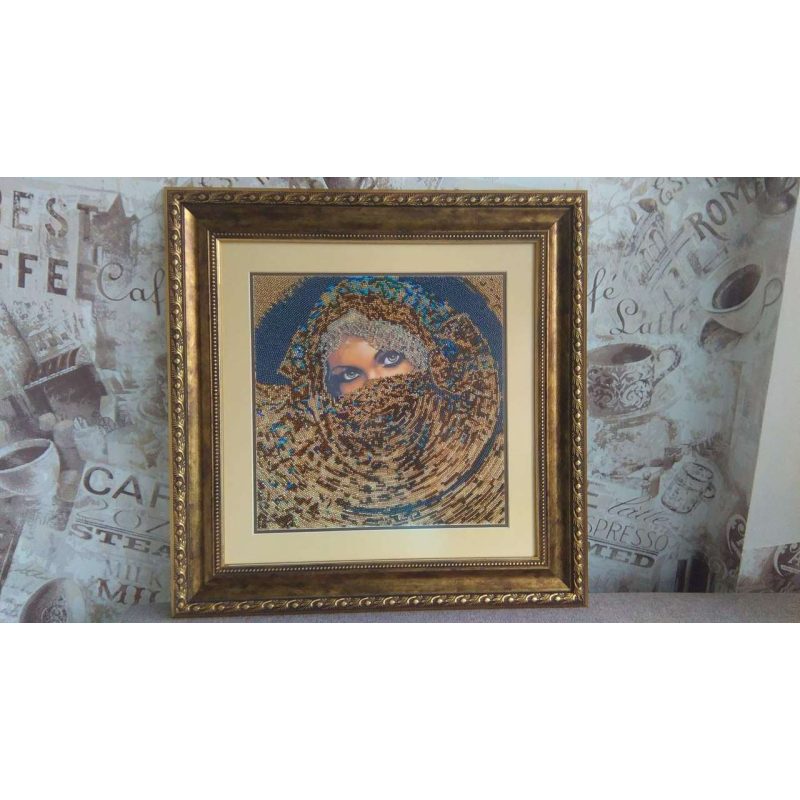 Bead Embroidery Kit on Art Canvas "Scheherazade"