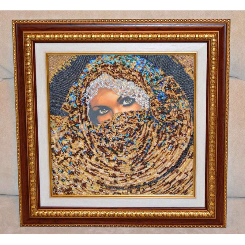 Bead Embroidery Kit on Art Canvas "Scheherazade"