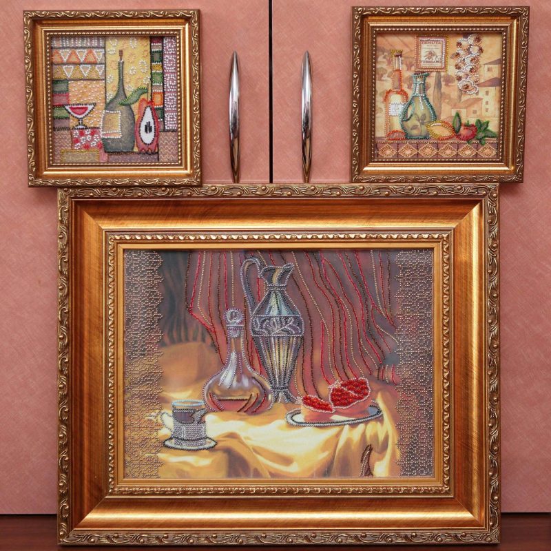 Bead Embroidery Kit on Art Canvas "Roshan"