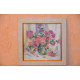 Bead Embroidery Pattern on Art Canvas "Chrysanthemums"