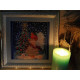 Bead Embroidery Pattern on Art Canvas "The Christmas Star"