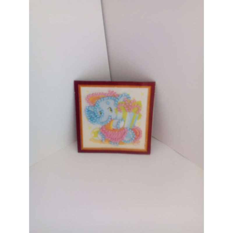 Mini Bead Embroidery Magnet Kit "Baby elephant"