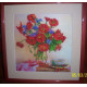 Bead Embroidery Pattern on Art Canvas "Morning Tea"