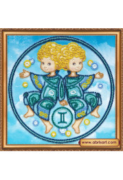 Bead Embroidery Kit on Art Canvas "Gemini"