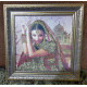 Bead Embroidery Pattern on Art Canvas "Flowers of India"