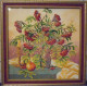 Bead Embroidery Pattern on Art Canvas "Wild ash cluster"