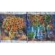 Bead Embroidery Pattern on Art Canvas "Breath of Autumn"