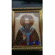 Icon Bead Embroidery Kit on Art Canvas "St. Basil"