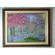 Bead Embroidery Kit on Art Canvas "Spring bloom"