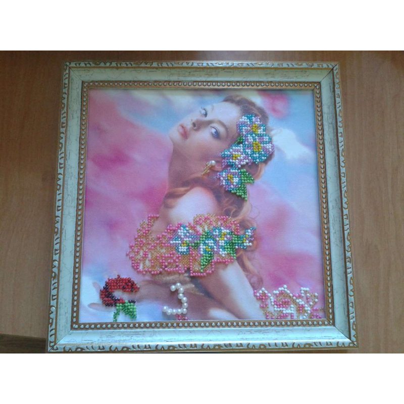 Bead Embroidery Pattern on Art Canvas "Grace"