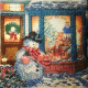 Bead Embroidery Pattern on Art Canvas "Toy Shop"