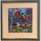 Bead Embroidery Pattern on Art Canvas "Morning Forest"