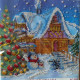 Bead Embroidery Pattern on Art Canvas "Winter Tale"