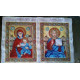 Icon Bead Embroidery Pattern on Art Canvas "Wedding Icon – The Lord God Almighty"
