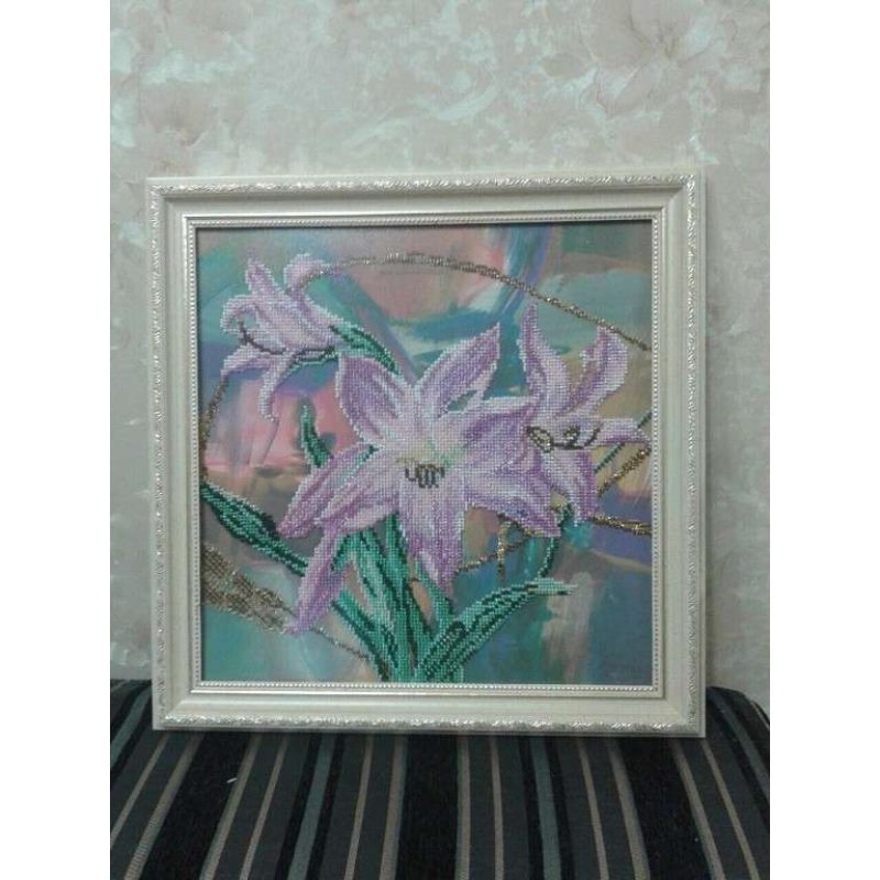 Bead Embroidery Kit on Art Canvas "Lady Ellian"