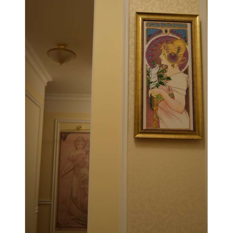 Bead Embroidery Kit on Art Canvas "Chantal"