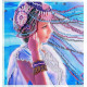 Bead Embroidery Pattern on Art Canvas "Roda"