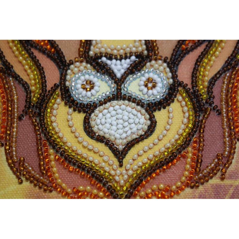 Bead Embroidery Kit on Art Canvas "Leo"
