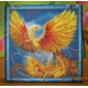 Bead Embroidery Pattern on Art Canvas "The Firebird"