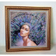 Bead Embroidery Kit on Art Canvas "The Four Elements – Air"