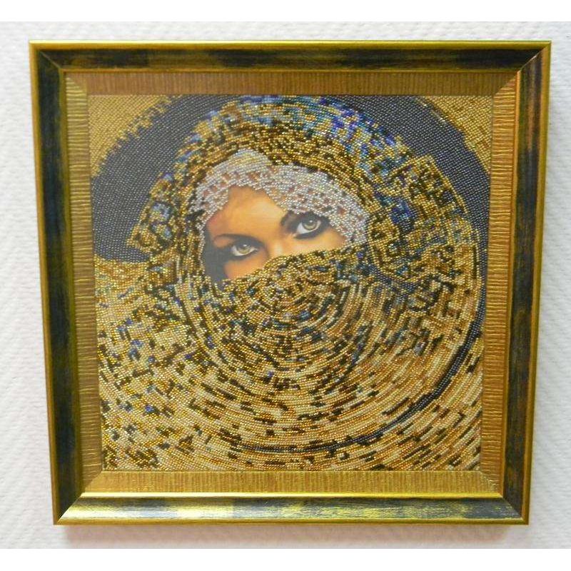 Bead Embroidery Kit on Art Canvas "Scheherazade"