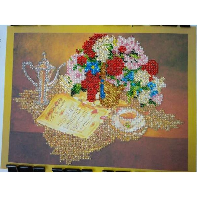 Bead Embroidery Kit on Art Canvas "Sonata"