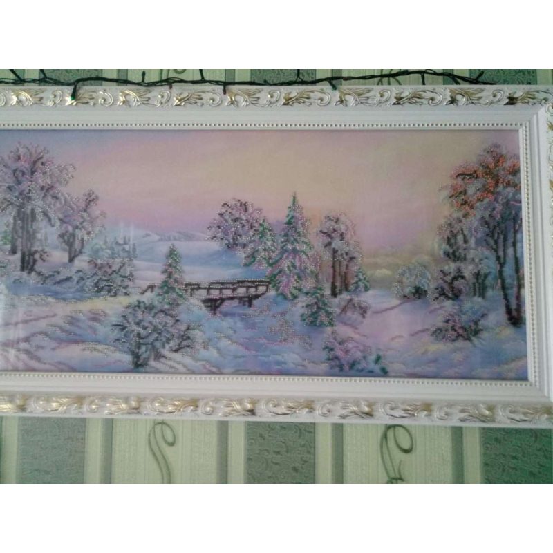 Bead Embroidery Kit on Art Canvas "Bewitched forest"