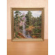 Bead Embroidery Kit on Art Canvas "Mountain waterfall"