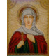 Icon Bead Embroidery Kit on Art Canvas "St. Galina"