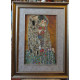 Bead Embroidery Kit on Art Canvas "The kiss"