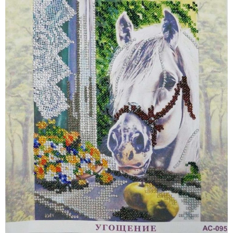 Bead Embroidery Pattern on Art Canvas "Treats"