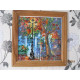 Bead Embroidery Pattern on Art Canvas "Evening Promenade"